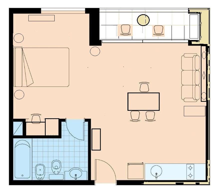 Apart 1013 Con Piscina Gimnasio Laundry Y Seguridad 24 Hs Buenos Aires Exterior photo